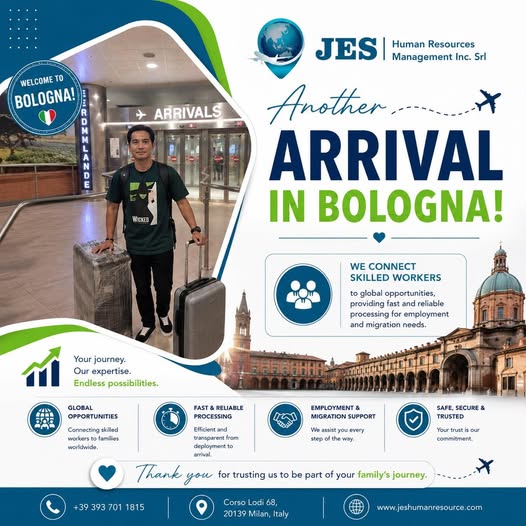 Another Skilled Kabayan Arrives in Bologna!🇮🇹